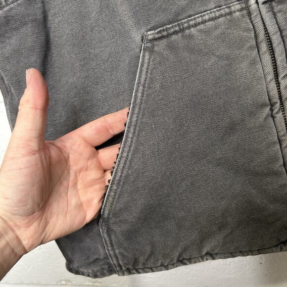 Carhartt Sandstone Sherpa-Lined Vest “Gravel” V33 GVL - Picture 4 of 9